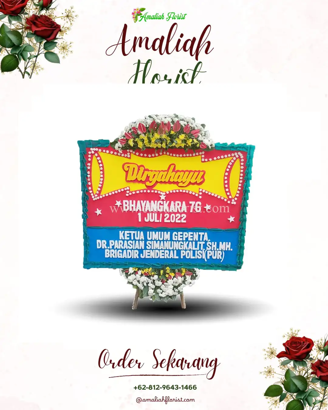 Papan Bunga HUT Ulang Tahun Muara Kuang